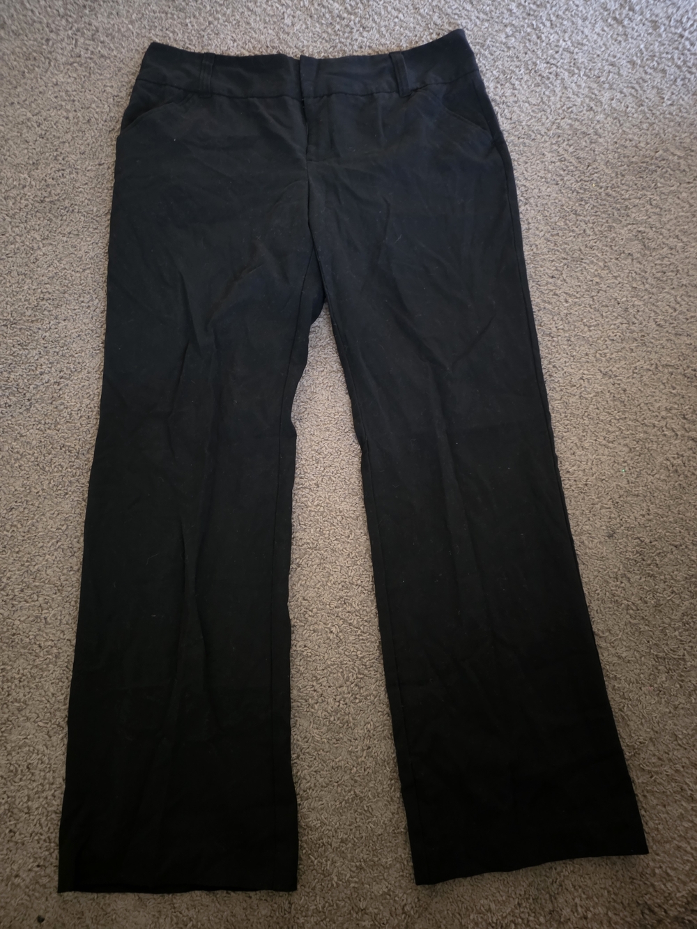 Daisy Fuentes Black Straight-Leg Dress Pants Size 14 - Picture 2 of 8
